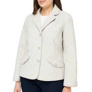 NWT Talbots | Quilted Lightweight Jacket Casual or Dressy in Beige | Size 16